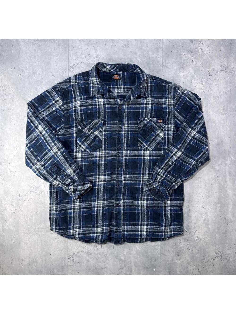 Y2K Dickies 00s Long sleeve flannel button up shirt